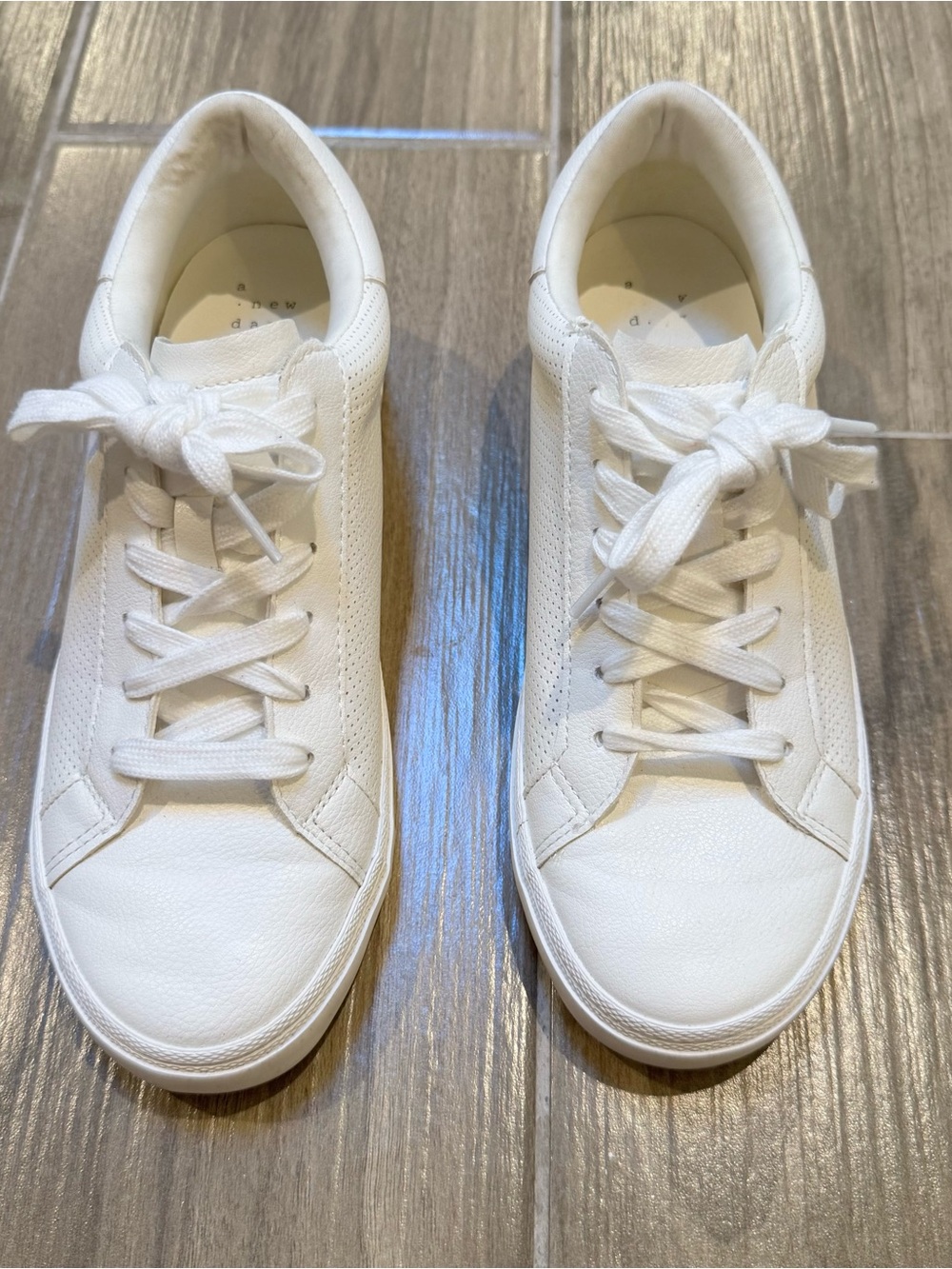 White Low-Top Sneakers